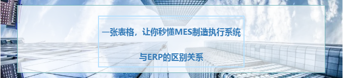 大兴安岭地金华用友：一张表格，让你秒懂MES制造执行系统与ERP的区别关系
